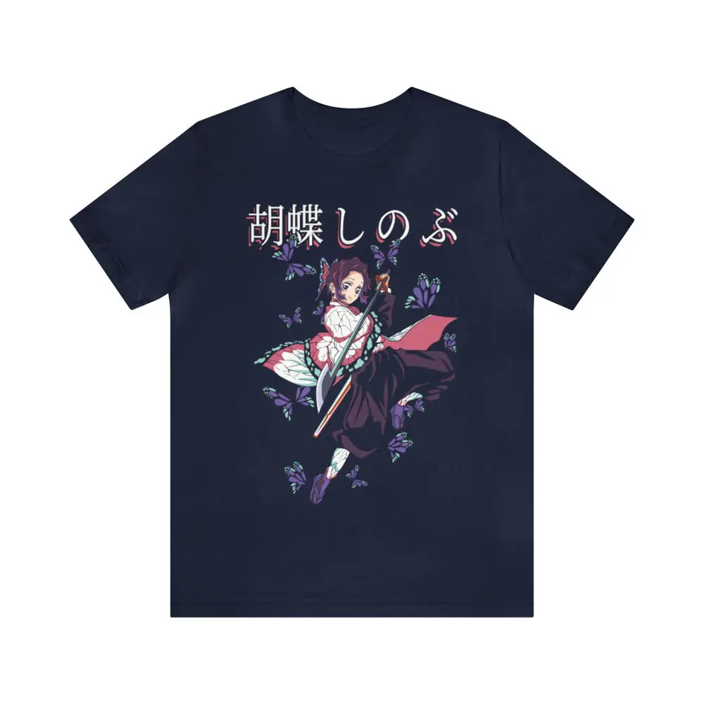 Shinobu Kocho insect pillar anime graphic tees, Demon Slayer tshirt, anime shirt