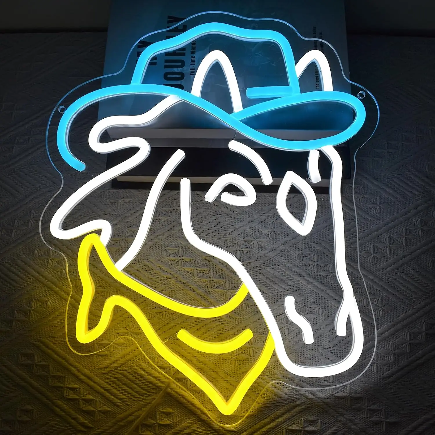  Horse Art LED Neon Sign USB Wall Light For Bar Man Cave Farmhouse Garage Country Themed Decor Retro Style Hanging Night Lamp