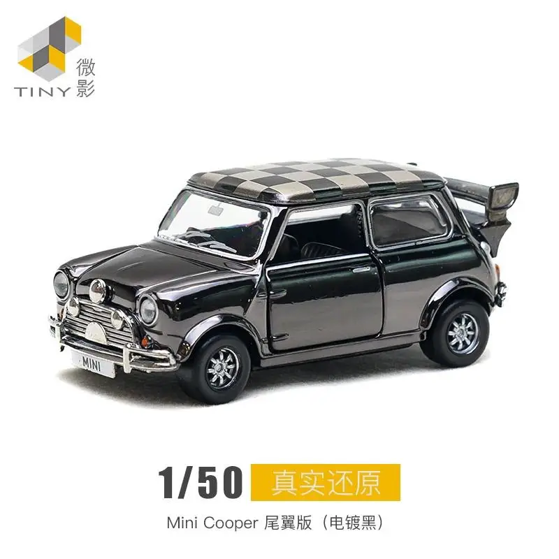 

Lighting Tiny 1:50 City, Alloy Tiny - Mini Cooper Tail Edition (Plated Black) Alloy Car Model