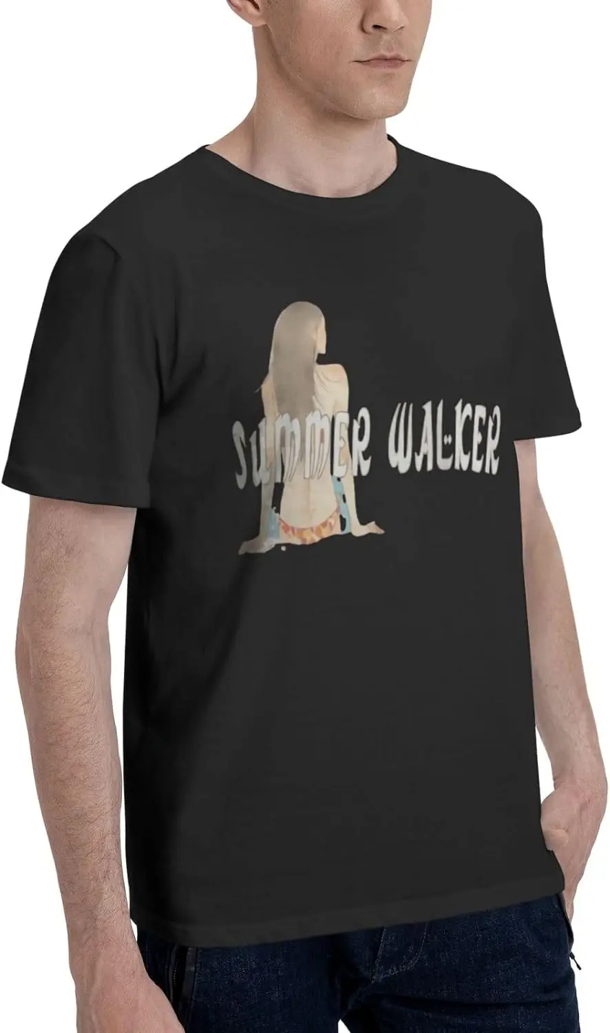 Summer Music Walker Hip Hop Rap Trap Rappers Singers Streetwear Vintage Style T-ShirtsBlack