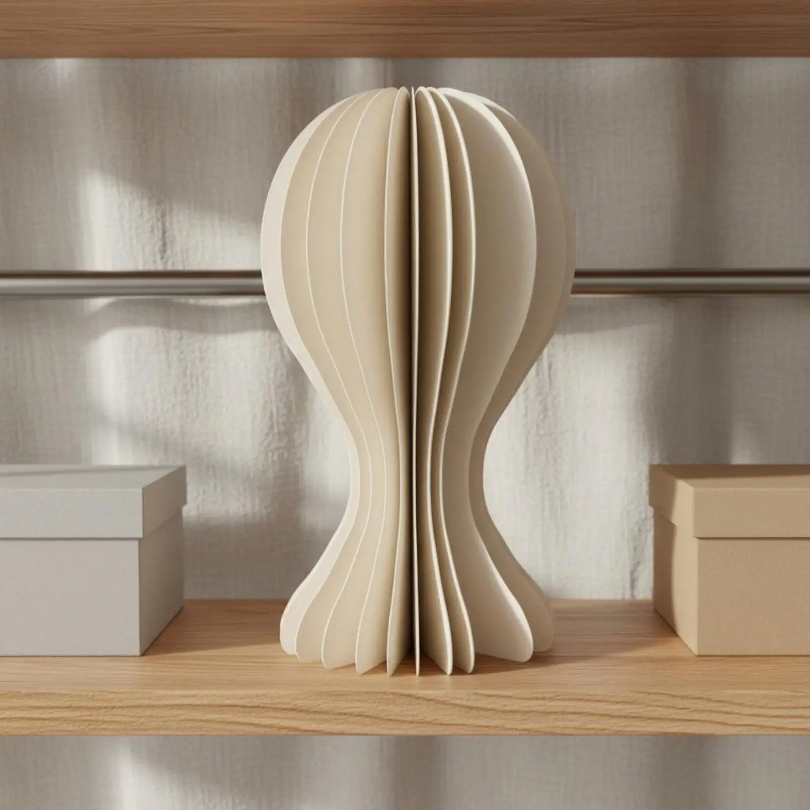 Paper Hat Stand Collapsible Storage Holder Display Form Hat Organizer for Home Wardrobe or Shop