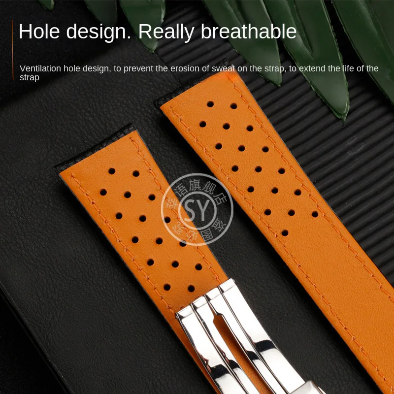 Shenyu accessori per orologi per TAG Heuer serie Monaco cinturino CAW211M 211P CAW211R 211T cinturino di ricambio cinturino in pelle