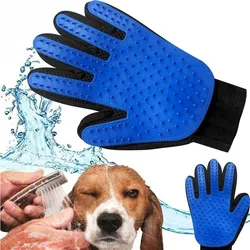 Pet Glove Cat Grooming Glove Cat Hair Deshedding Brush Gloves Dog Comb for Cats Bath Hair Remover Clean Massage Brush for Animal