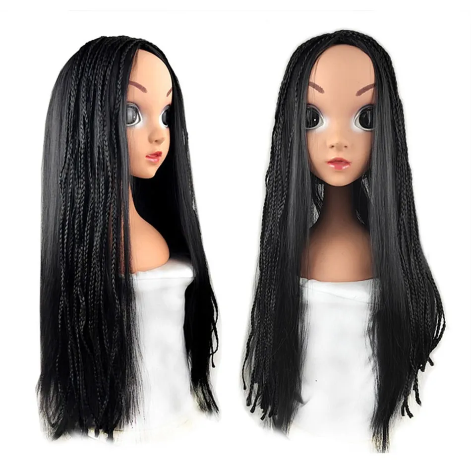 Asha Cosplay Black Hair Wigs Fantasy Costume Accessories Cartoon Princess Girls Women Adult Halloween Carnival Party Props