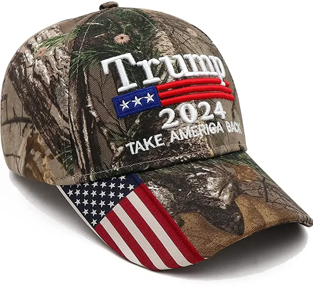 Sombrero de Donald Trump 2024, gorra de béisbol ajustable con bordado de MAGA USA, Take America Back