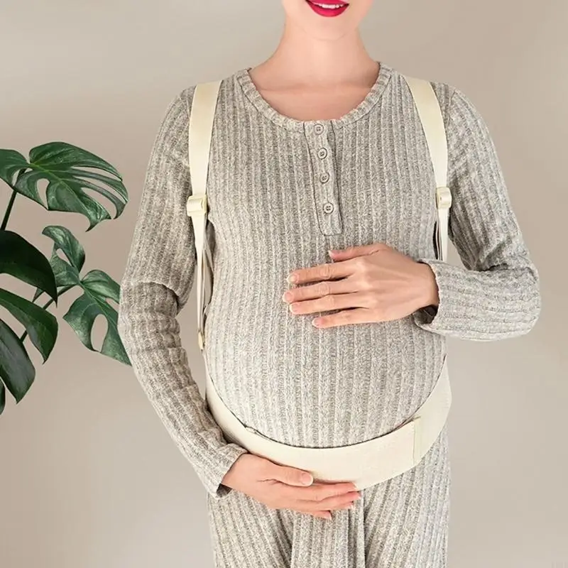R66D حزام دعم الأمومة متعدد الاستخدامات حزام الحمل المريح حزام الكتف دعم البطن لمرحلة الحمل المتوسطة إلى المتأخرة