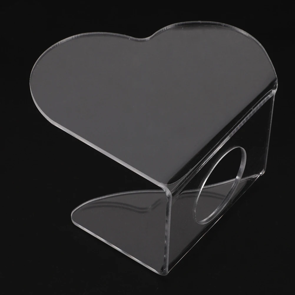 

2Pcs Nail Palette Clear Acrylic Heart Shaped Color Mixing Transparent Makeup Plate Nail Art Tool Gel Polish Pallet Salon