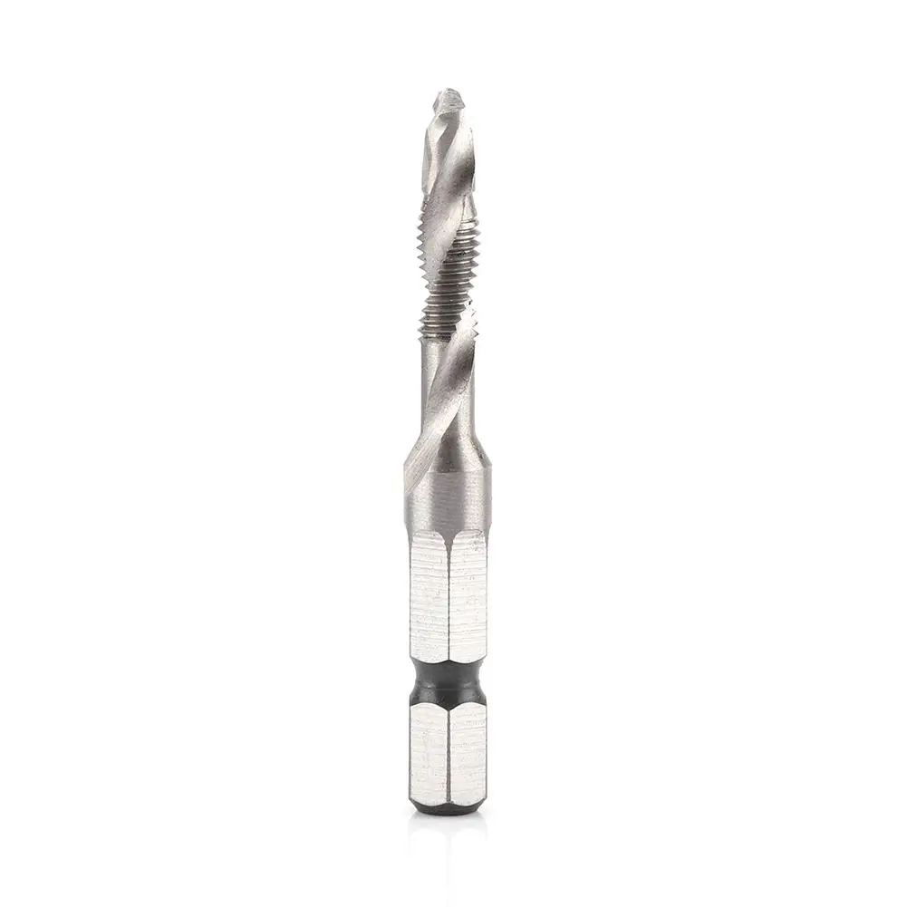 1/4 Hex Shank HSS Drill Tap Set - Taper & Threaded Bits for M3 M4 M5 M6 M8 M10 - Versatile Composite Drilling Tools