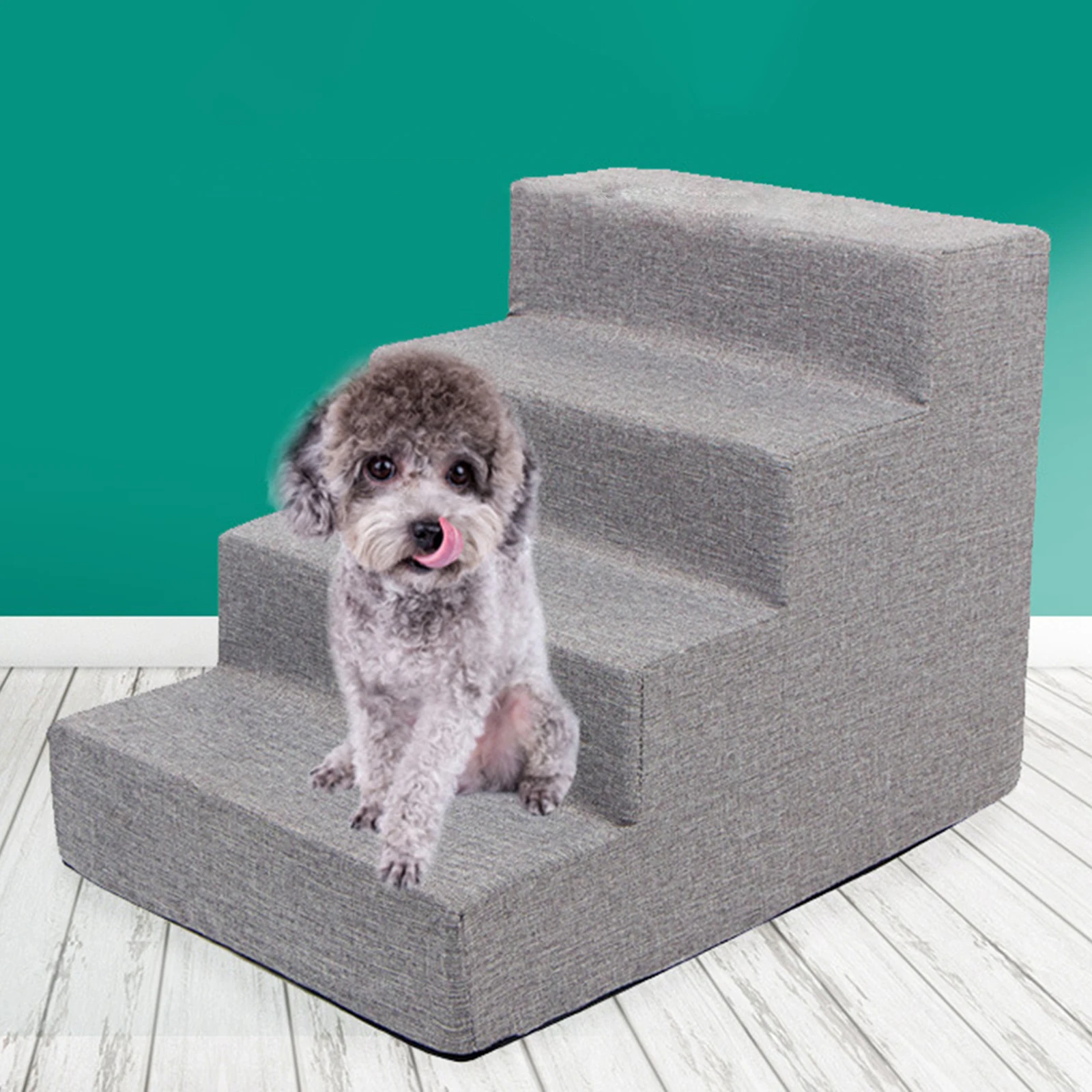 Dog Stairs for Sofa Bed Dog Steps Pet Stairs Climbing Dog Ramp Steps Washable Non Slip Ladder for Cat Puppy Supplies