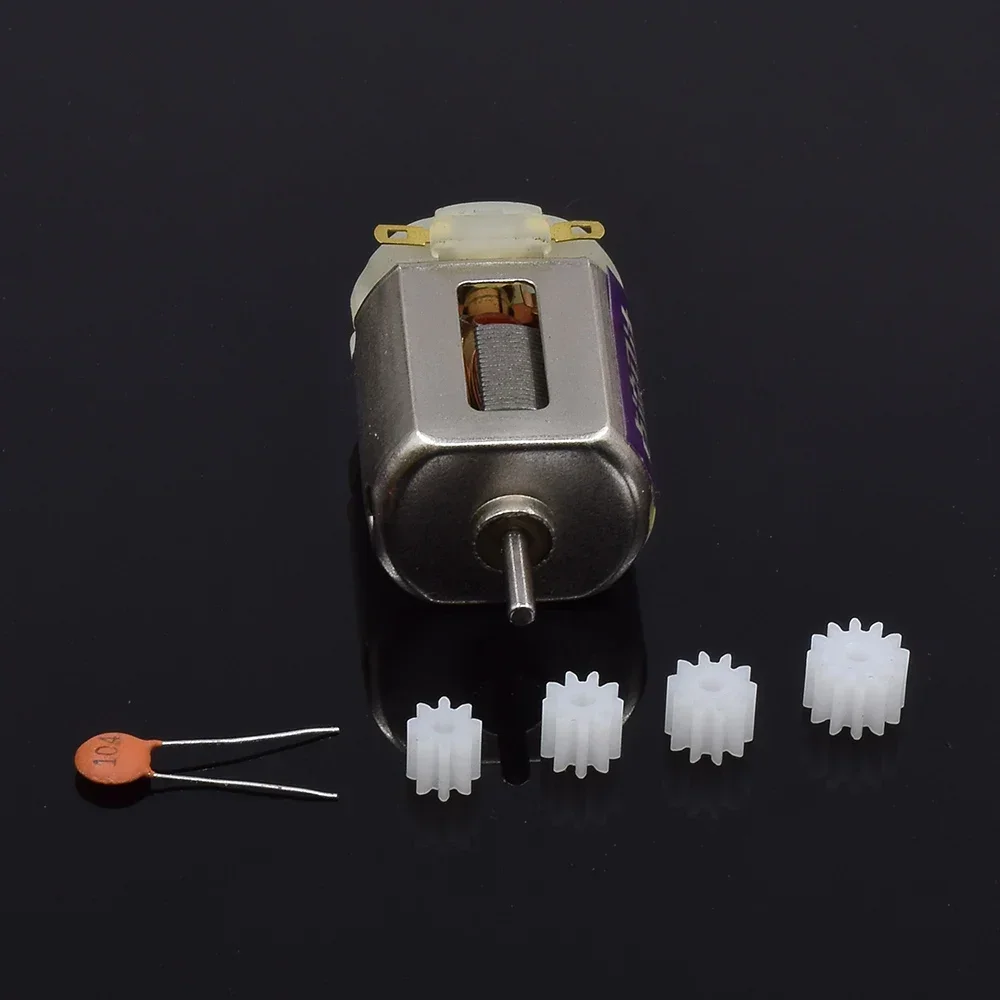 FK-130 Micro 20mm Mini 130 Carbon Brush Motor 7/9/10/12T Teeth Gear DC 3.6V-8.4V 52000RPM High Speed DIY RC Toy 4WD Racing Car view 4