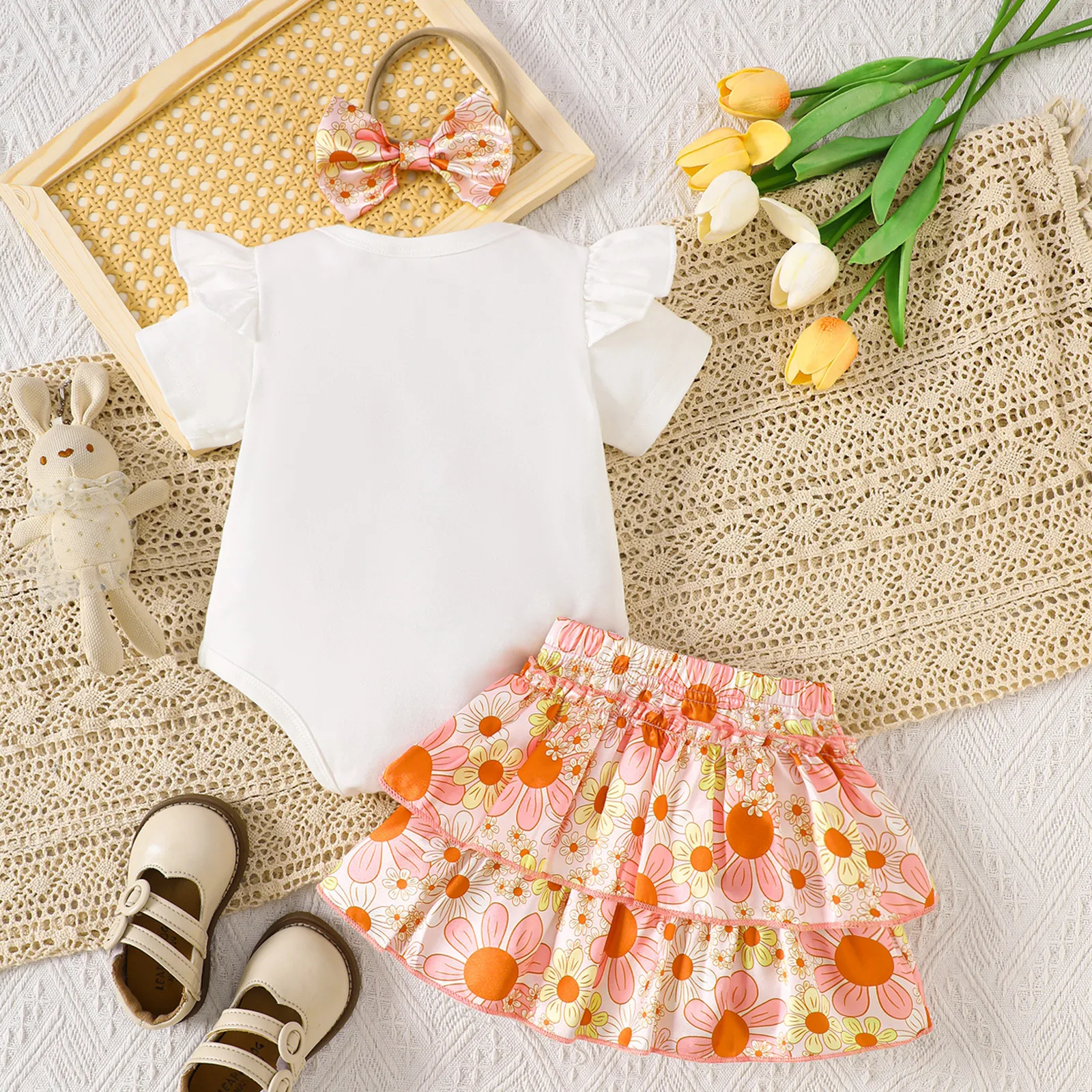 Mother's Day Daughter Clothing Skirt Set Newborn Princess Costume Children's Dresses Summer Baby Girl Dress Toddler Girl Clothes