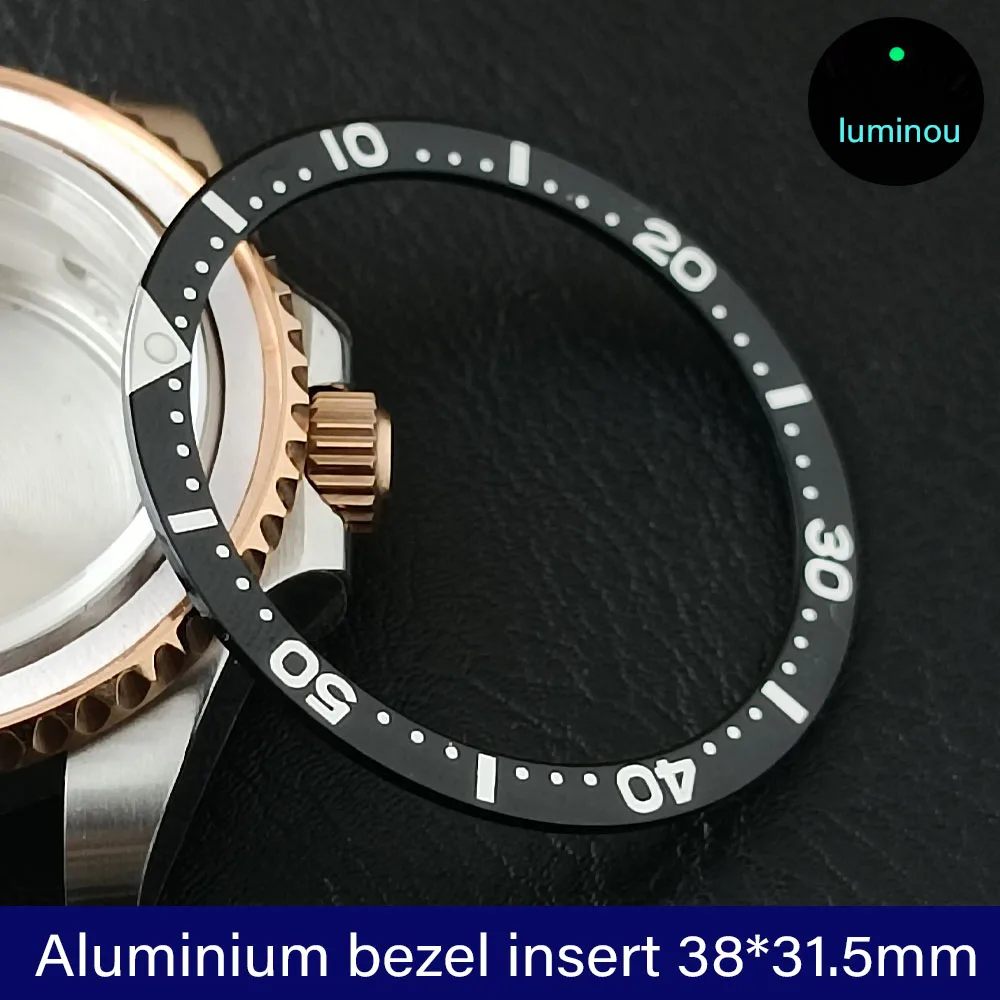 38mm*31.5mm Polychrome Flat aluminum Bezel Insert  Watch substitute watch insert ring Watch Accessories