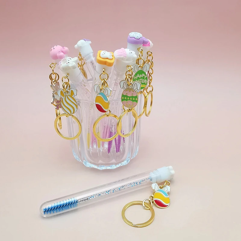 الغبار واقية لاش ماسكارا عصا فرشاة أنبوب قابلة لإعادة الاستخدام أرنب رمش فرشاة أنبوب رمش فرشاة قضيب لتمديد رمش