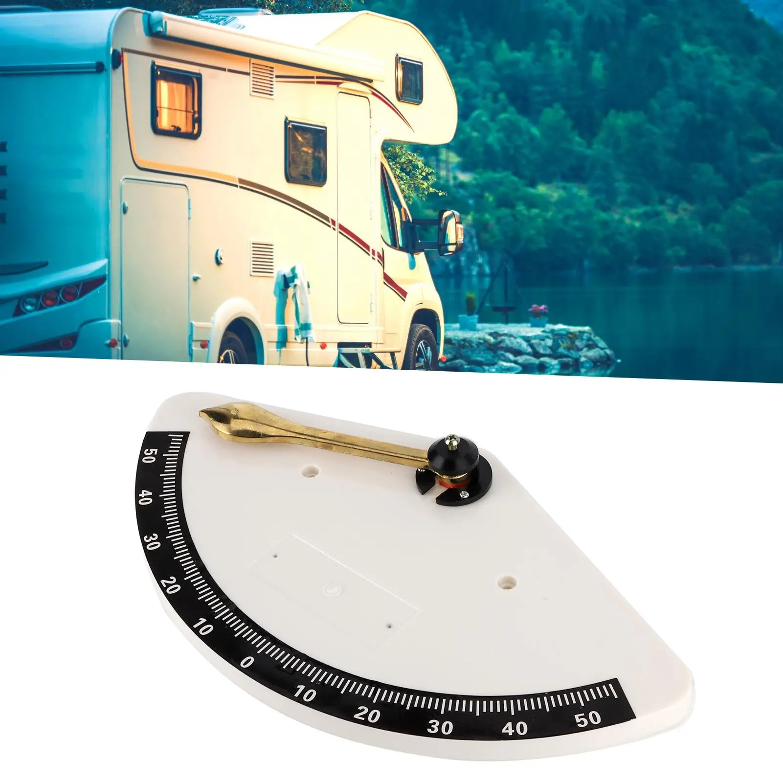 ل مقياس الميل البحري أداة مكتشف زاوية الميل للسفن والقوارب واليخوت RVs #3