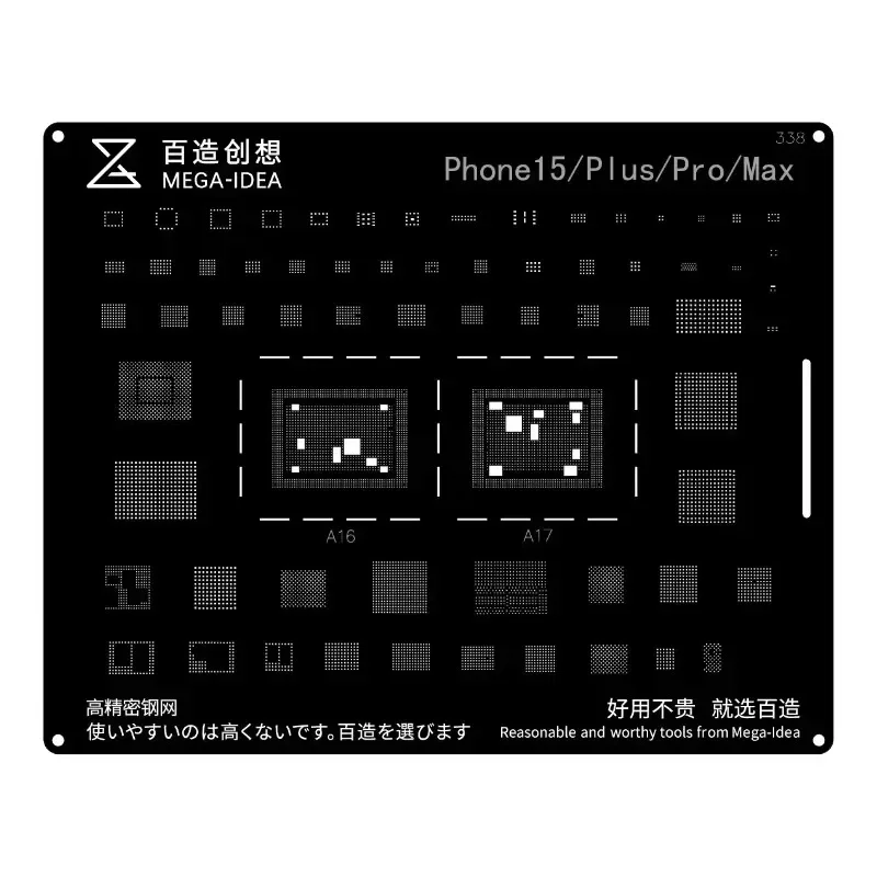 

QIANLI BGA Reballing Stencil Kit For iPhone 14 13 12 11 Pro Max XS Max XR X 8P 8 7P 7 6s 6 Tin Planting Soldering Net