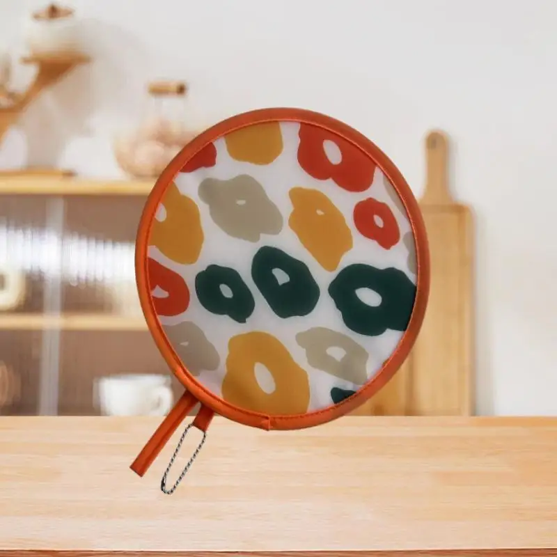 NEW Foldable Round Hand Fan With Cute Colorful Prints And Portable Hanging Chain Perfect For Summer Outdoor Trips Daily Use