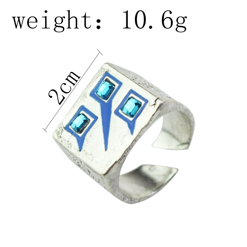 خاتم تأثيري قابل للتعديل للجماهير ، أنيمي الزائد ، نجم اطلاق النار ، إنز أوول ثوب ، مومونجا ، اكسسوارات المجوهرات الدعامة