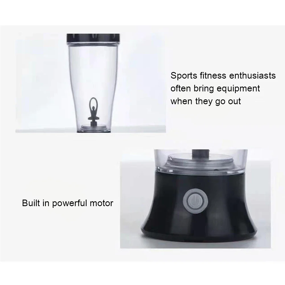 Electric Protein Shaker Mixing Cup Automatic Self Stirring Water Bottle Mixer One-button Switch Drinkware for Fitness Omori Fnaf