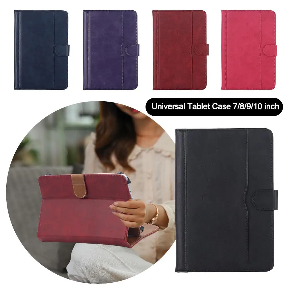 7/8/9/10 inch Universal Tablet Case Multi-Angle Viewing Shockproof Tablet Stand Cover Dual Color for Samsung/Huawei/Xiaomi