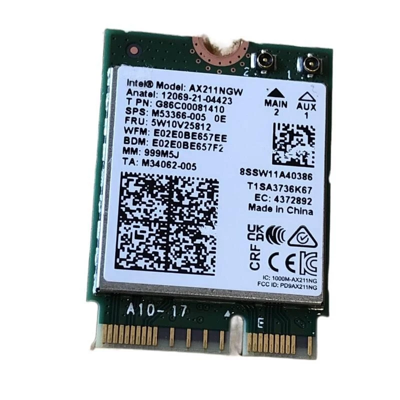 NN For HP 15-FE 13-BF 16-H 17-CR 14-EF 16-R AX211NGW WiFi 6E Wireless Bluetooth Card