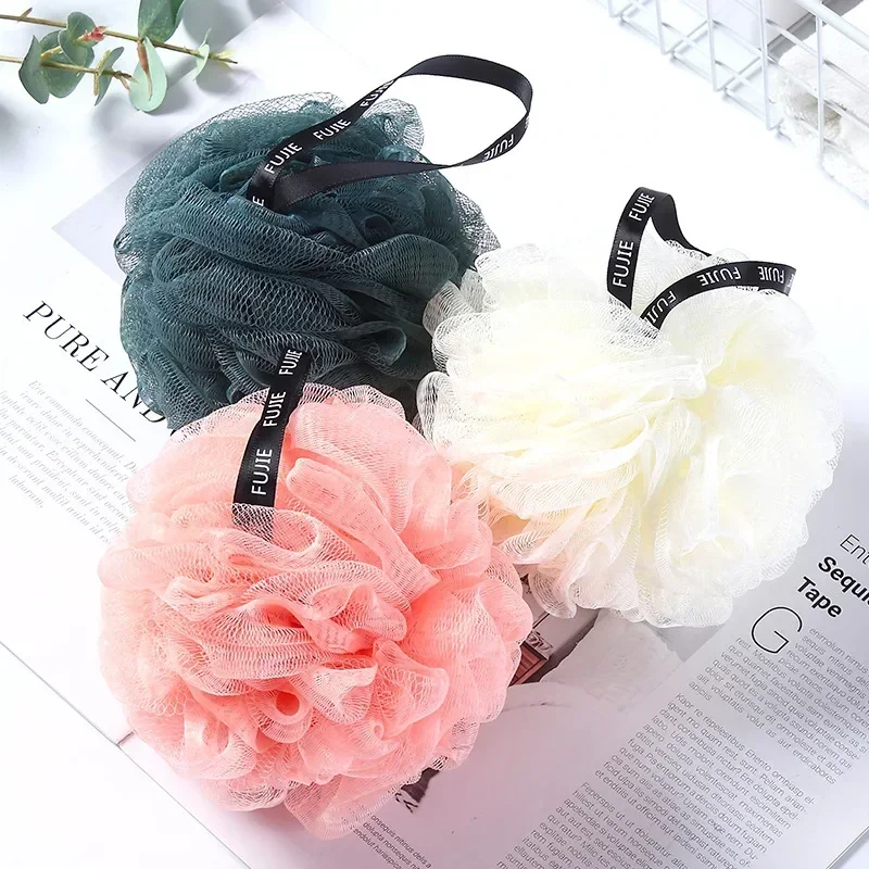 

Soft Mesh Bath Sponge Balls Nylon Cleaning Brush Shower Puff Body Cleaner Exfoliating Scrubbers Bath Ball Bathroom Supplies