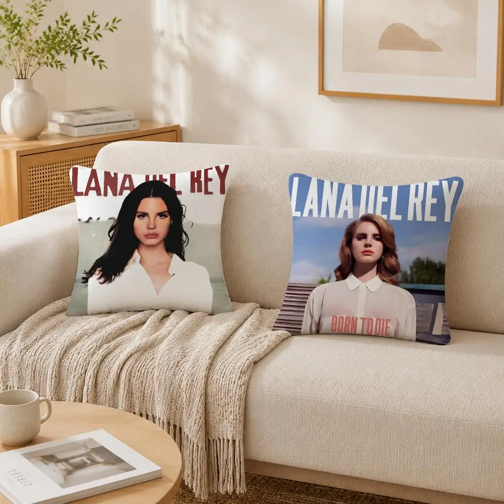 L-Lana D-Del Rey Born To Die Cushion Cover Plush Decorative Pillow Case With Hidden Zipper Cutecore Room Decor For Home