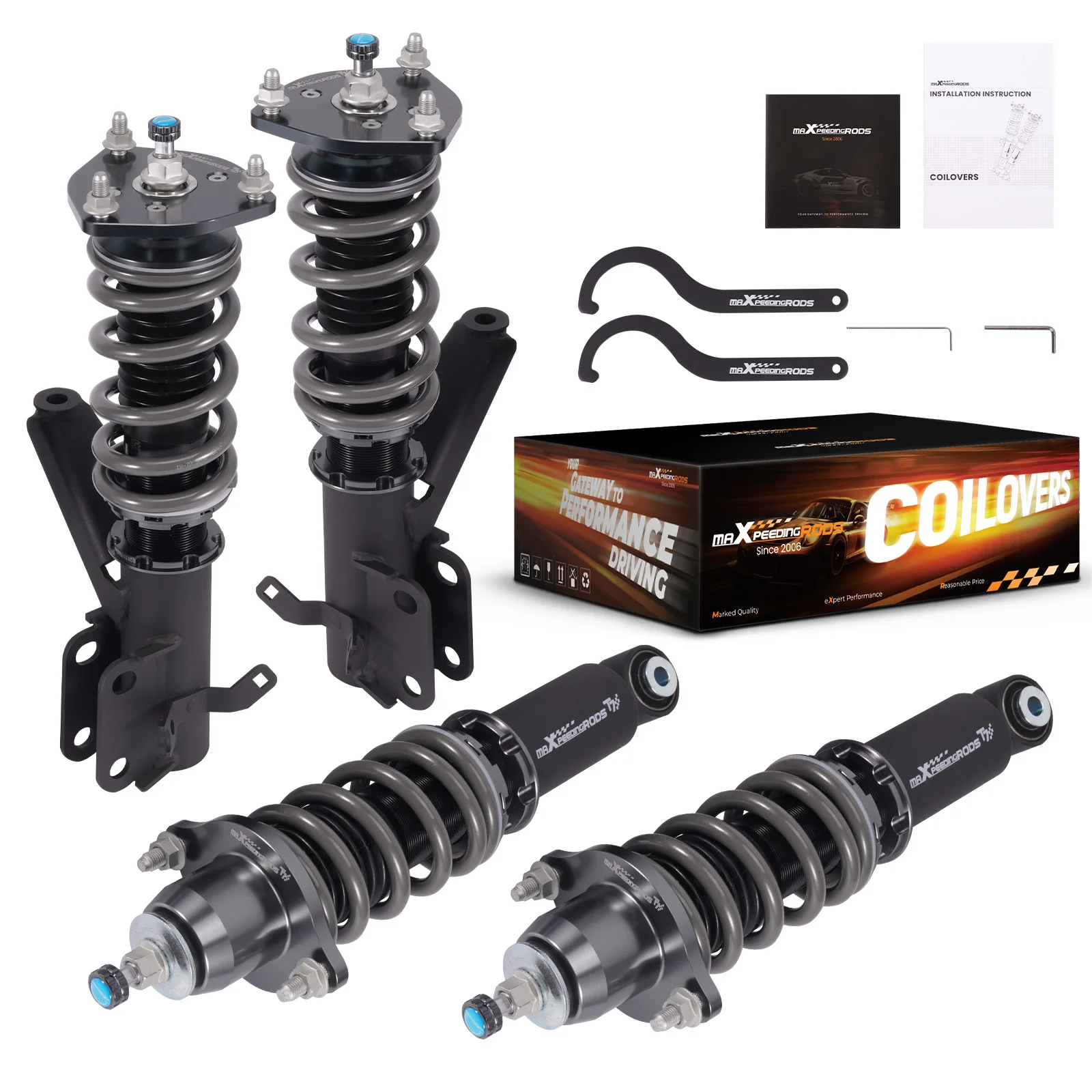 طقم خفض التعليق كويلوفر 24 مستوى لـ Acura RSX DC5 02-06