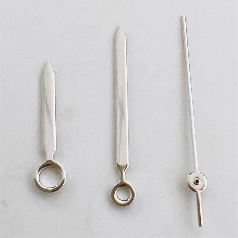 NH35 Hands Silver Simple Polished No Luminous Pointer for NH35 NH36 4R 7S Movement 8mm 12.5mm 13mm Watch Hands Accessories