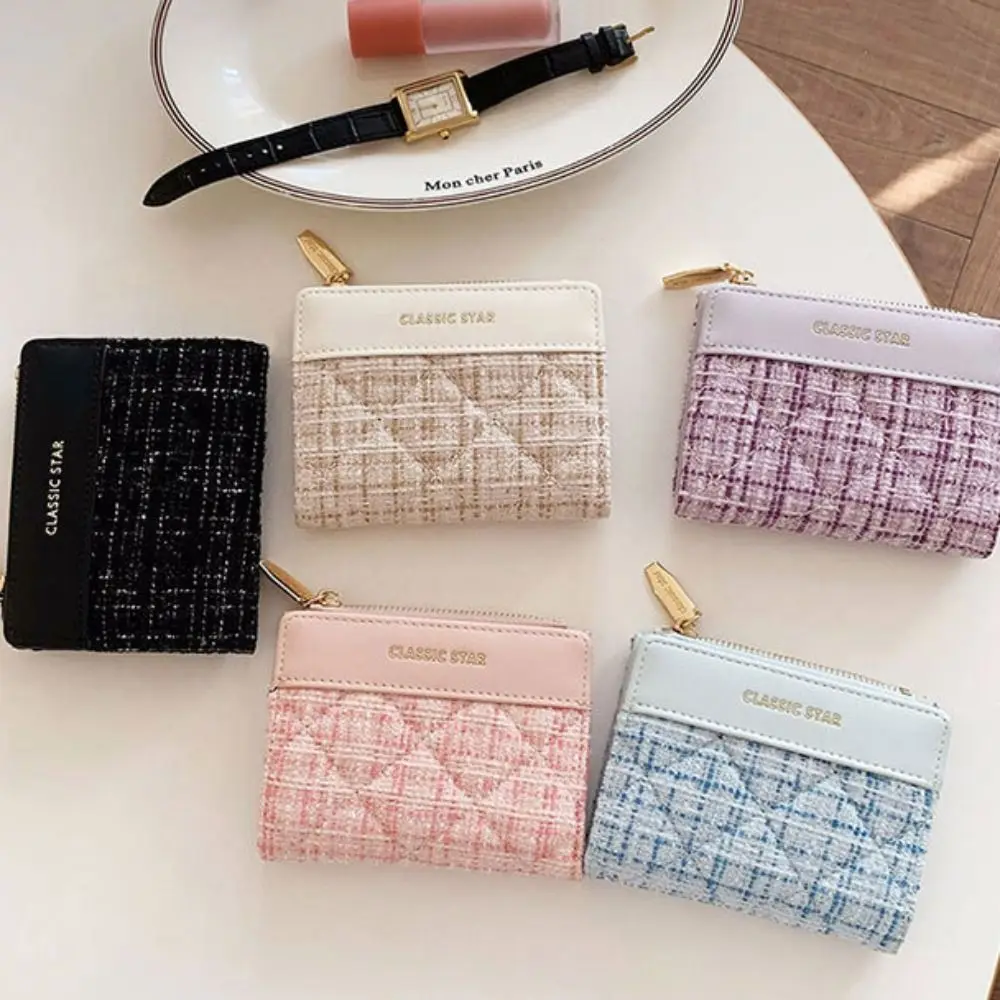 Pu Leder kurze Brieftasche Luxus einfarbig große Kapazität Geldbörse Mini Geld Tasche Mädchen