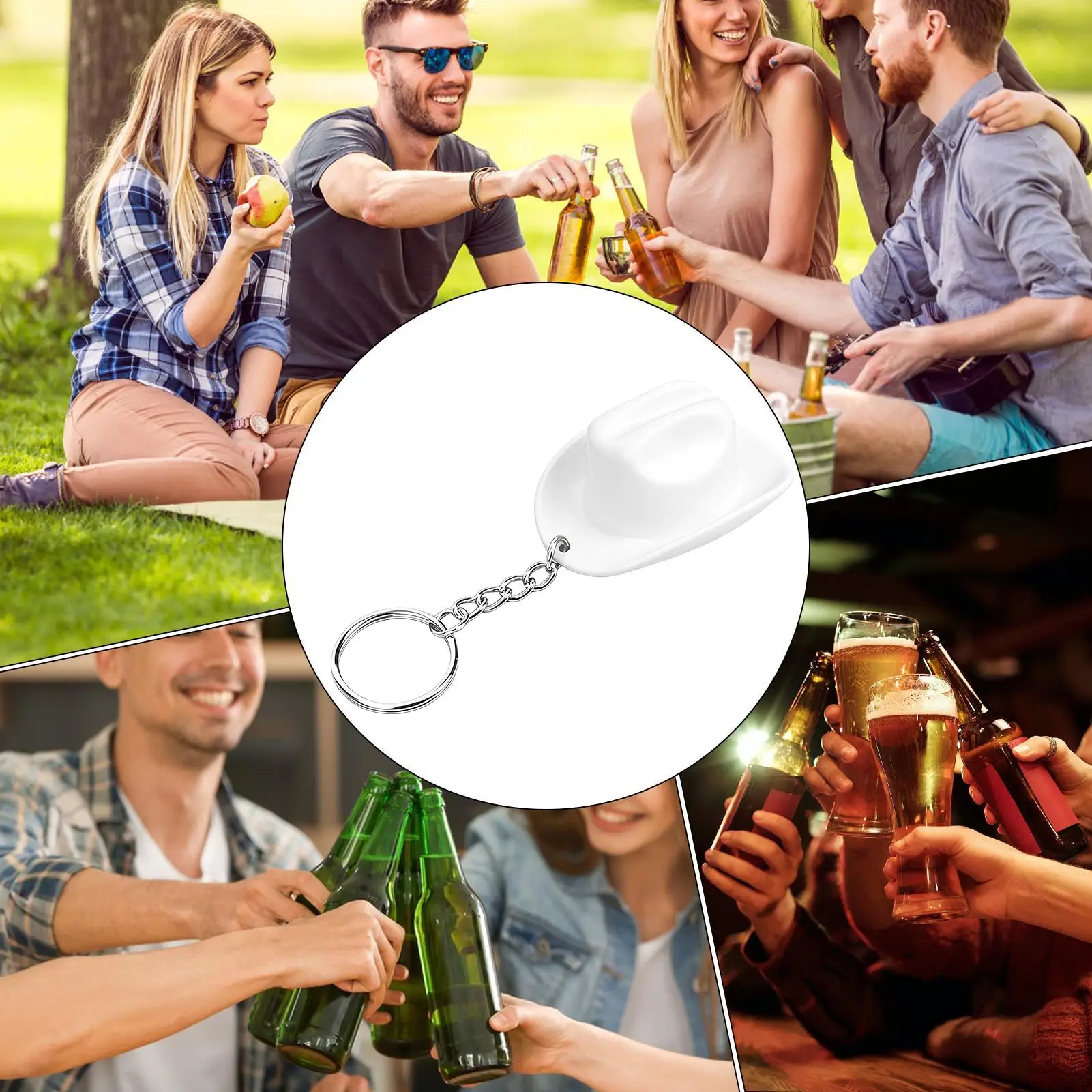 Cool Bottle Opener Keychain Western Bag Charm Vintage Bottle Opener For Tote Bag Backpack Car Keys Birthday Party Bar Beer Lover