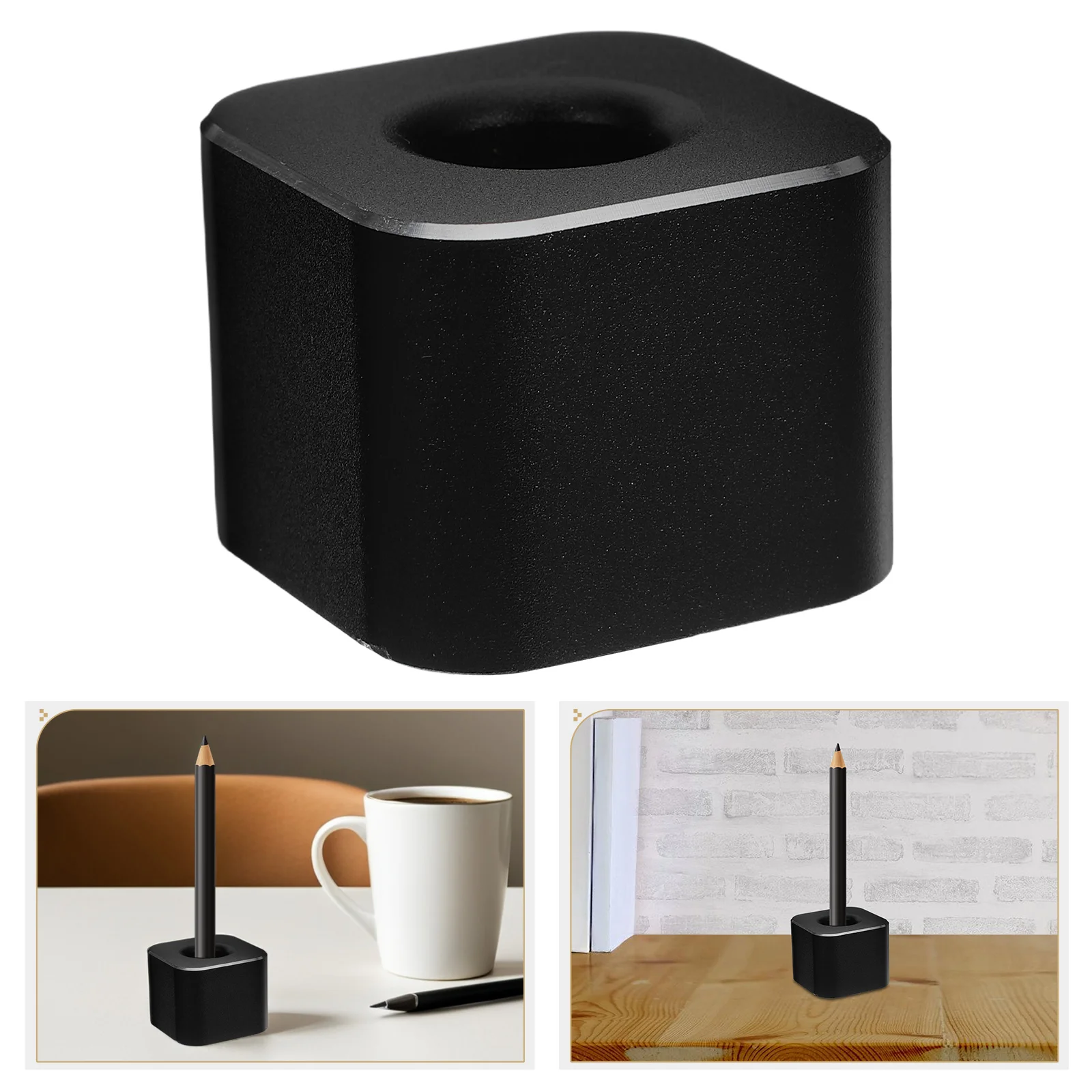 

2 Pcs Metal Pen Holder Desktop Stand Ink Fountain Aluminum for Students Alloy Organizer Display Lovers Mini Single