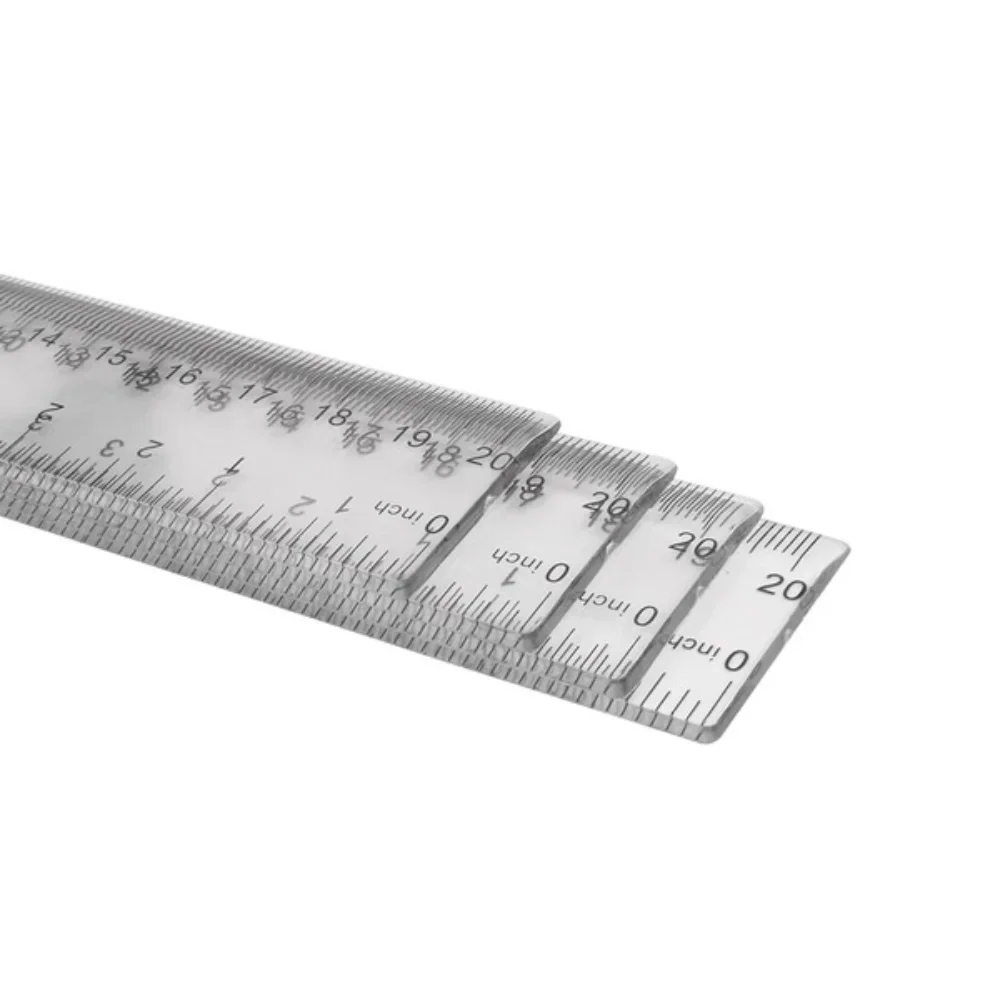 STONEGO Transparent Ruler Durable and accurate measuring tool Essential stationery for precise drawing and measuring