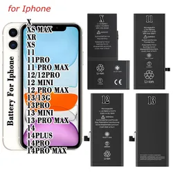 Phone Battery for Iphone X XS MAX XR XS 11 11PRO 11PM 12/12PRO 12 MINI 12PM 13 13PRO 13 MINI 13 PRO MAX 14 Real High Capacity
