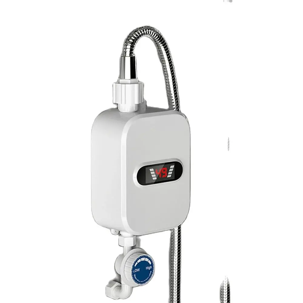 Instant Electric Water Heater, Fast Heating, Mini Small Shower, Durable Safety Home Kitchen Thermostatic Shower Set, 3500W