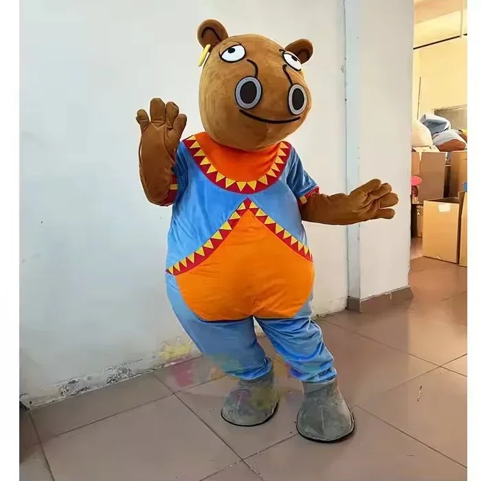 

Cute Cattle Cartoon Mascot Costume Adult Walking Mascot Animal Cartoon Character Costume Halloween Party