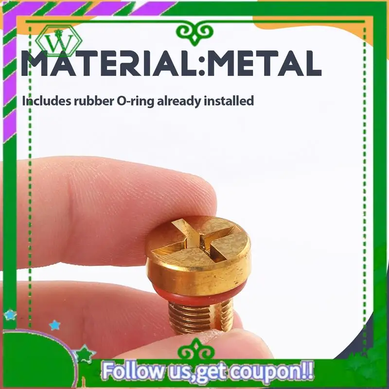 

AC34-17111712788 Винт для прокачки расширительного бачка перелива охлаждающей жидкости радиатора золотого цвета для BMW E36 E39 E46 и т. д.