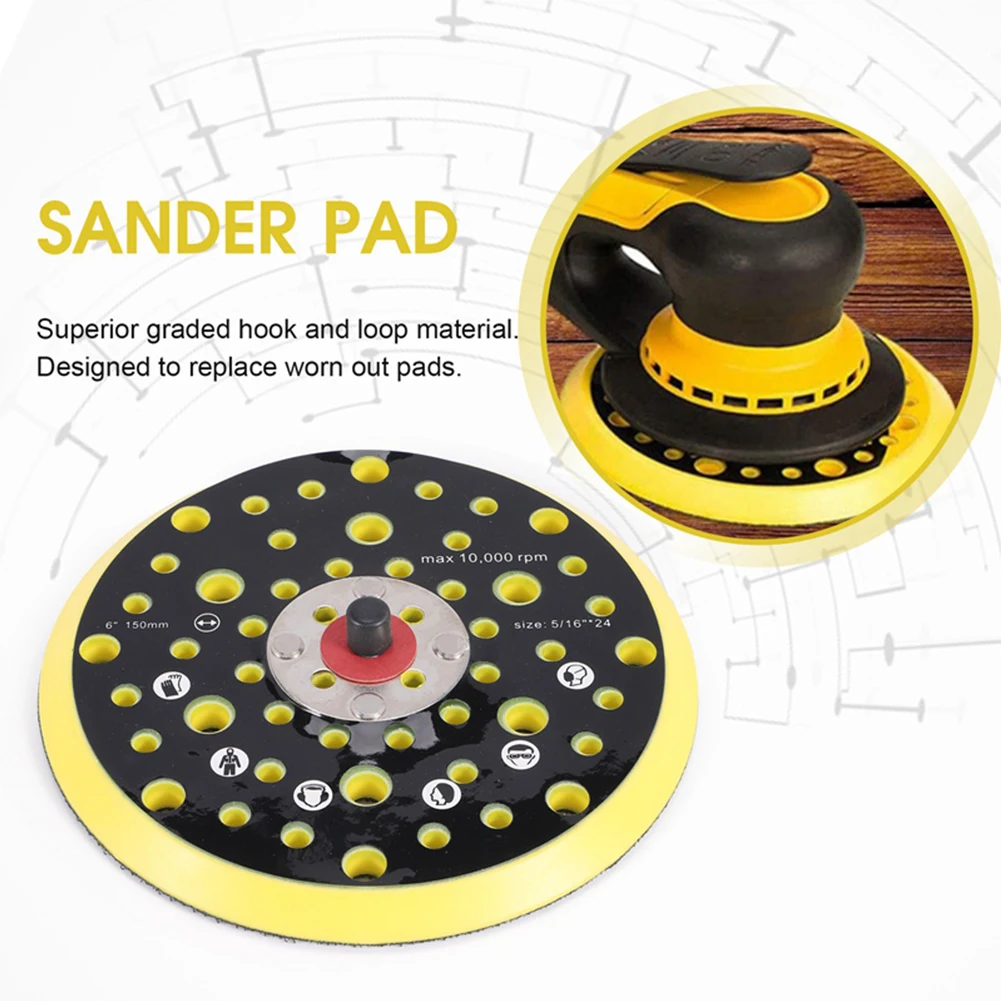 Long Abrasive Life For Long Time Polishing Sander Medium Density Microporous Foams 150mm For High-speed Polishing