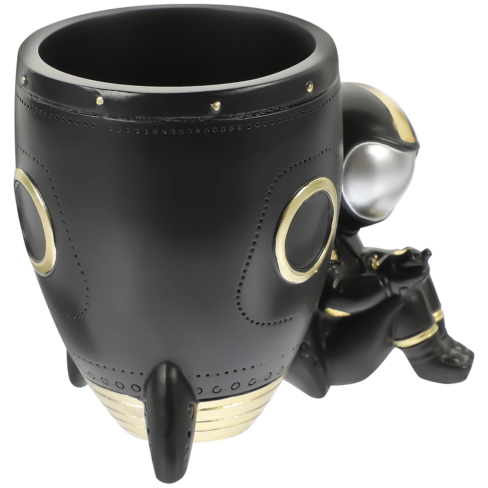 

Astronaut Pen Black Pen Holder For Desk Resin Pencil Cup Desk Organizer Pencil Cup Storage Kids Stationery Craft Gift