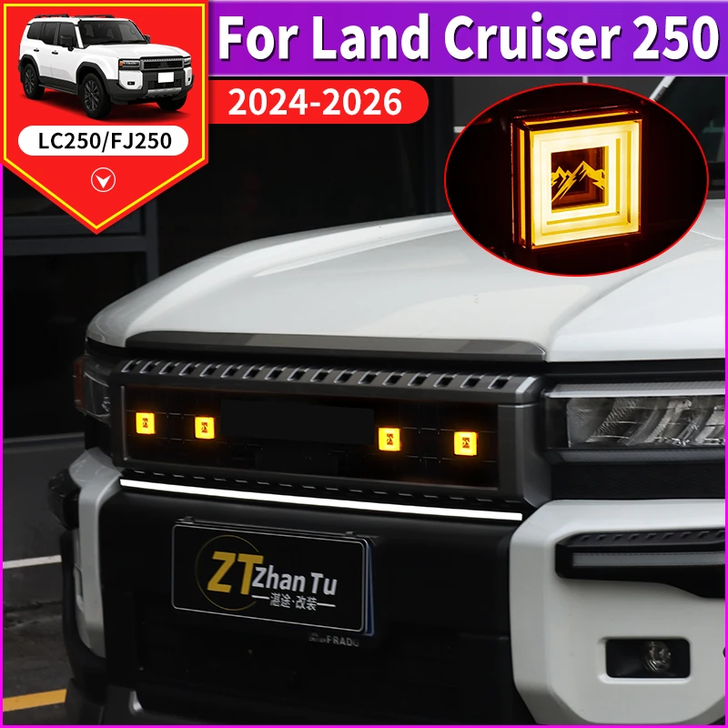 

For Toyota Land Cruiser 250 2024 2025 1958 Radiator grille Off-Road Fog Lamp Auxiliary floodlight Modification Accessories LC250