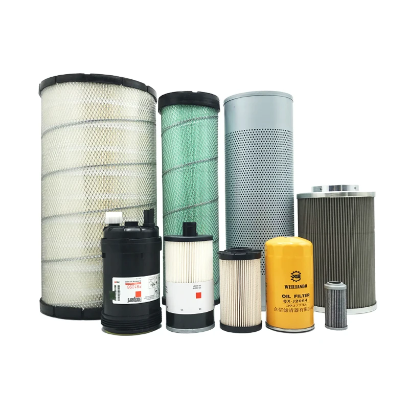 Для XCMG 200 215 240 270D экскаваторная масляная вода бумага дизельный гидравлический Впускной возврат масла пилотный воздушный фильтр аксессуары для экскаватора