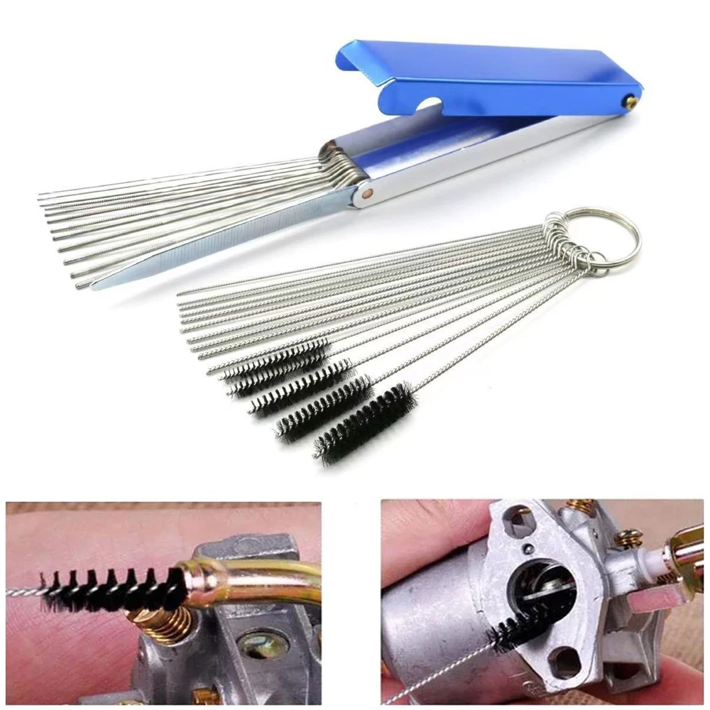 

Dirt Brushes Needles Cleaner Kits Car Motorcycle Scooter Carburetor Cleaning Tool Welder Carb Chainsaw Wire Cleaner Kits