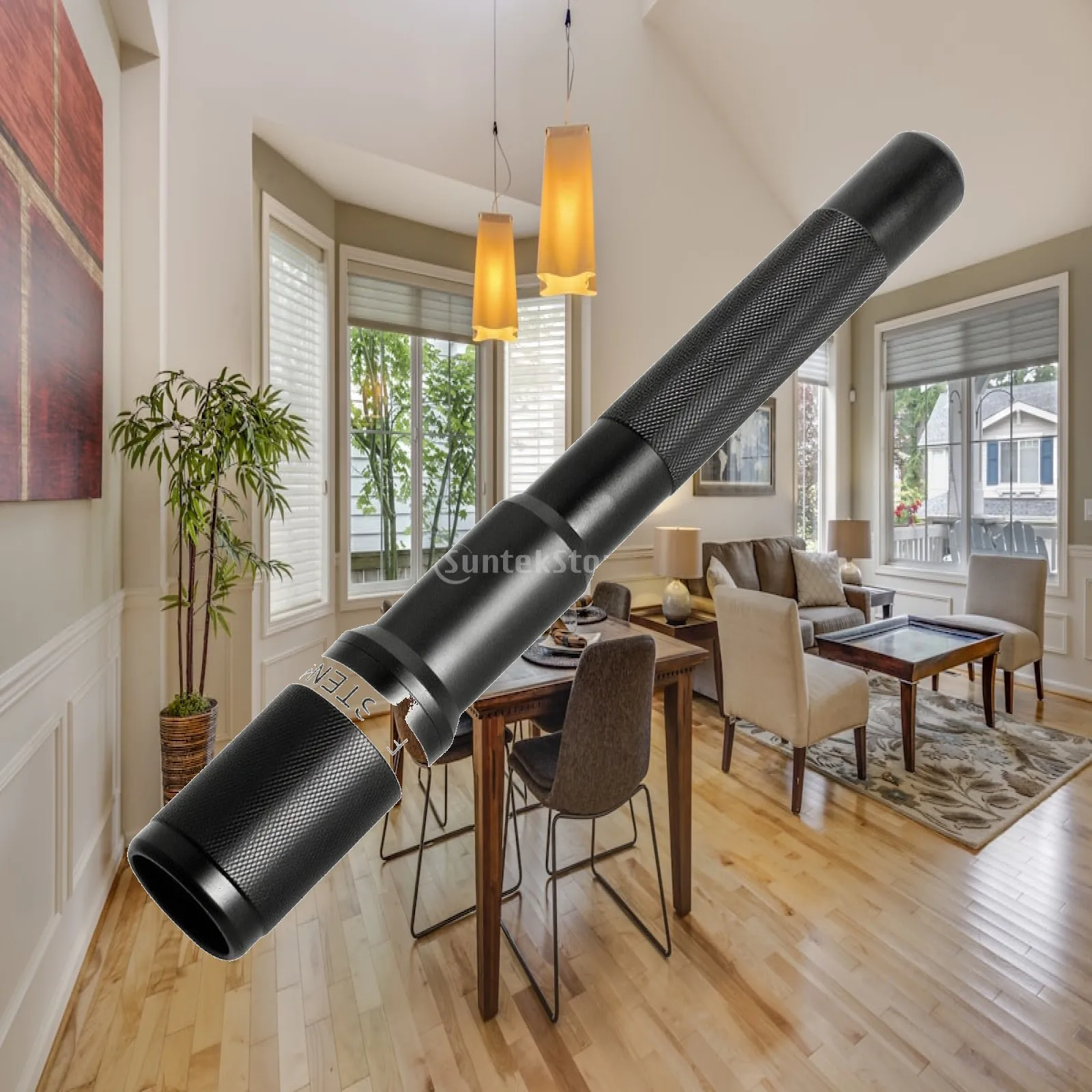 Pull Out Billiard Cue Extension Aluminum Alloy Knurled Grip for Snooker Pool Cue Stick