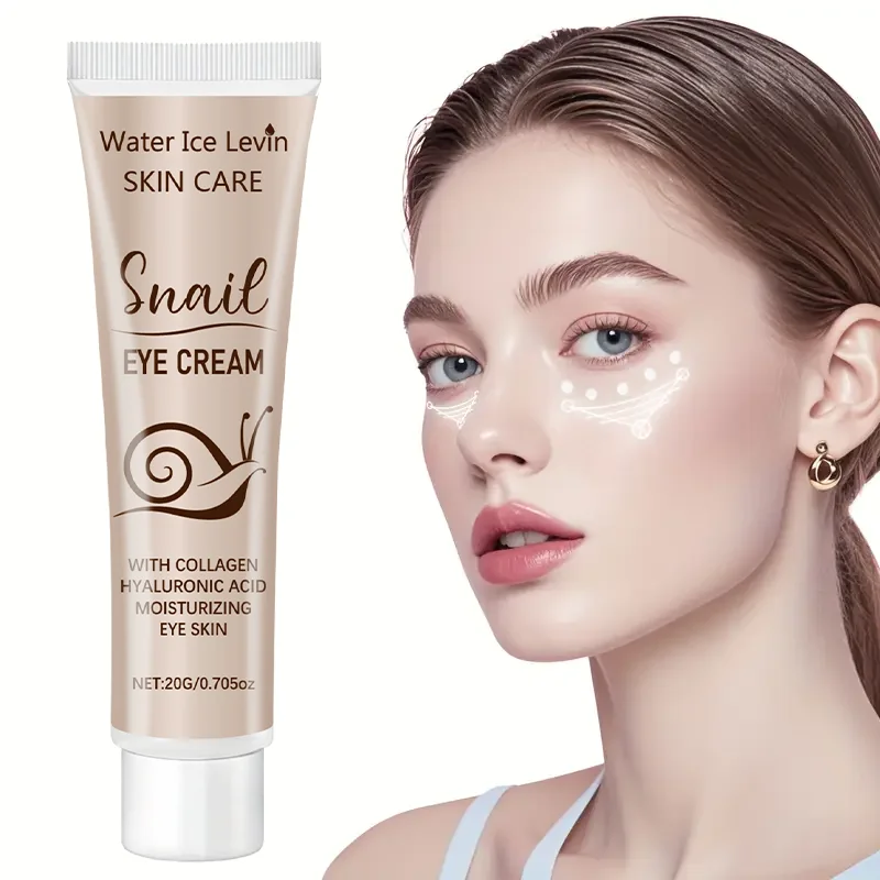 Hydrolyzed Collagen Eye Cream with Snail Essence, Firming and Moisturizing Eye Cream, Snail Eye Cream for All Light Skin Tones, Skincare Products