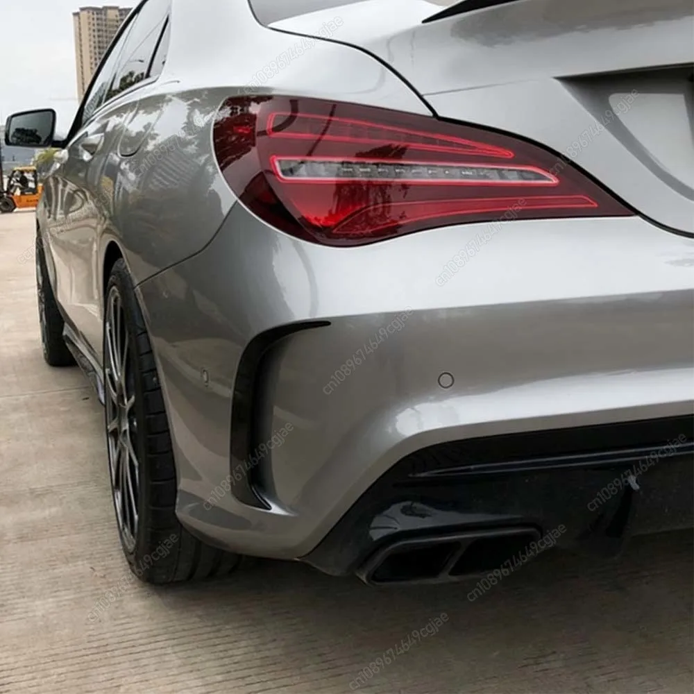 

Rear Bumper Spoiler Air Vent Cover Side Canard Sticker For Mercedes Benz CLA Class W117 C117 CLA200 220 250 260 45 AMG 2013-2019