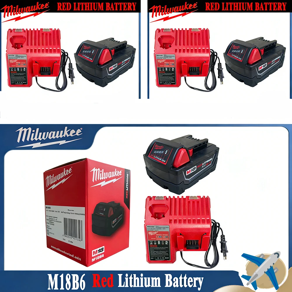 

Оригинальные литий-ионные аккумуляторы M18 Milwaukee 6000 мАч, замена для Milwaukee 48-11-1815, 48-11-1850, 48-11-1860, инструмент Z50