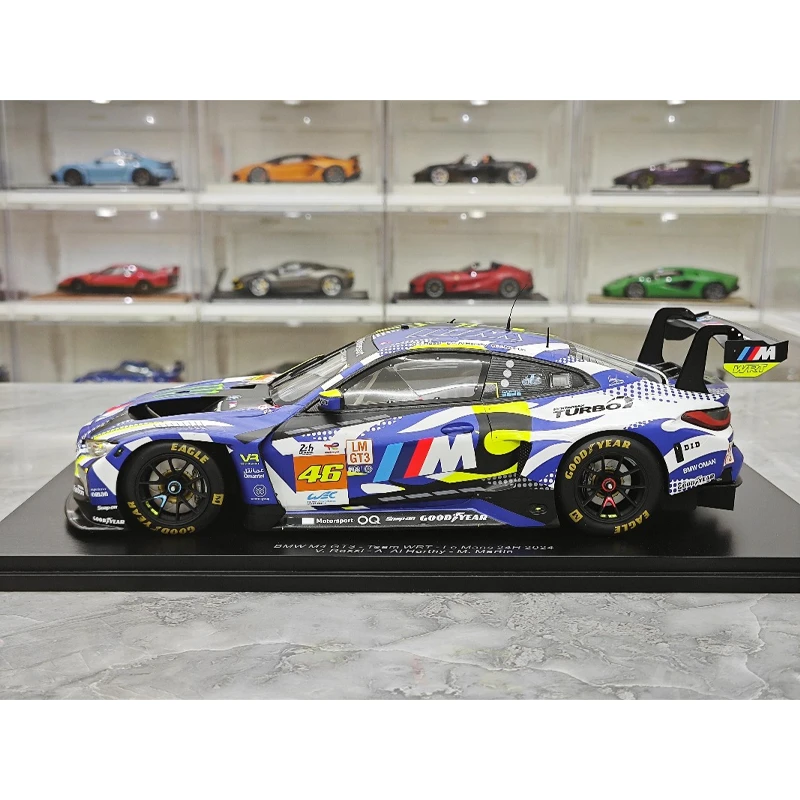 SPARK 1/18 M4 GT3 2024 Le Mans Hars Motorvoertuig Speelgoed spuitgieten Metalen Model Collectie Jongen Kerstcadeaus