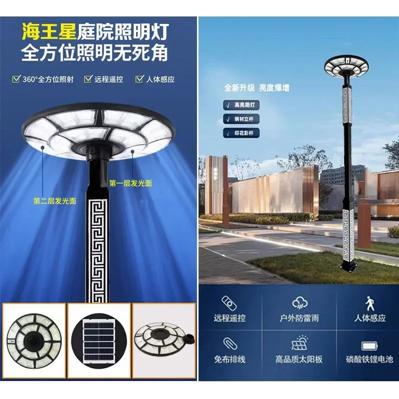 

Наружное освещение Солнечный садовый светильник Общественный парк Живописная зона Сад Водонепроницаемый ретро пейзажный светильник напрямую от производителя