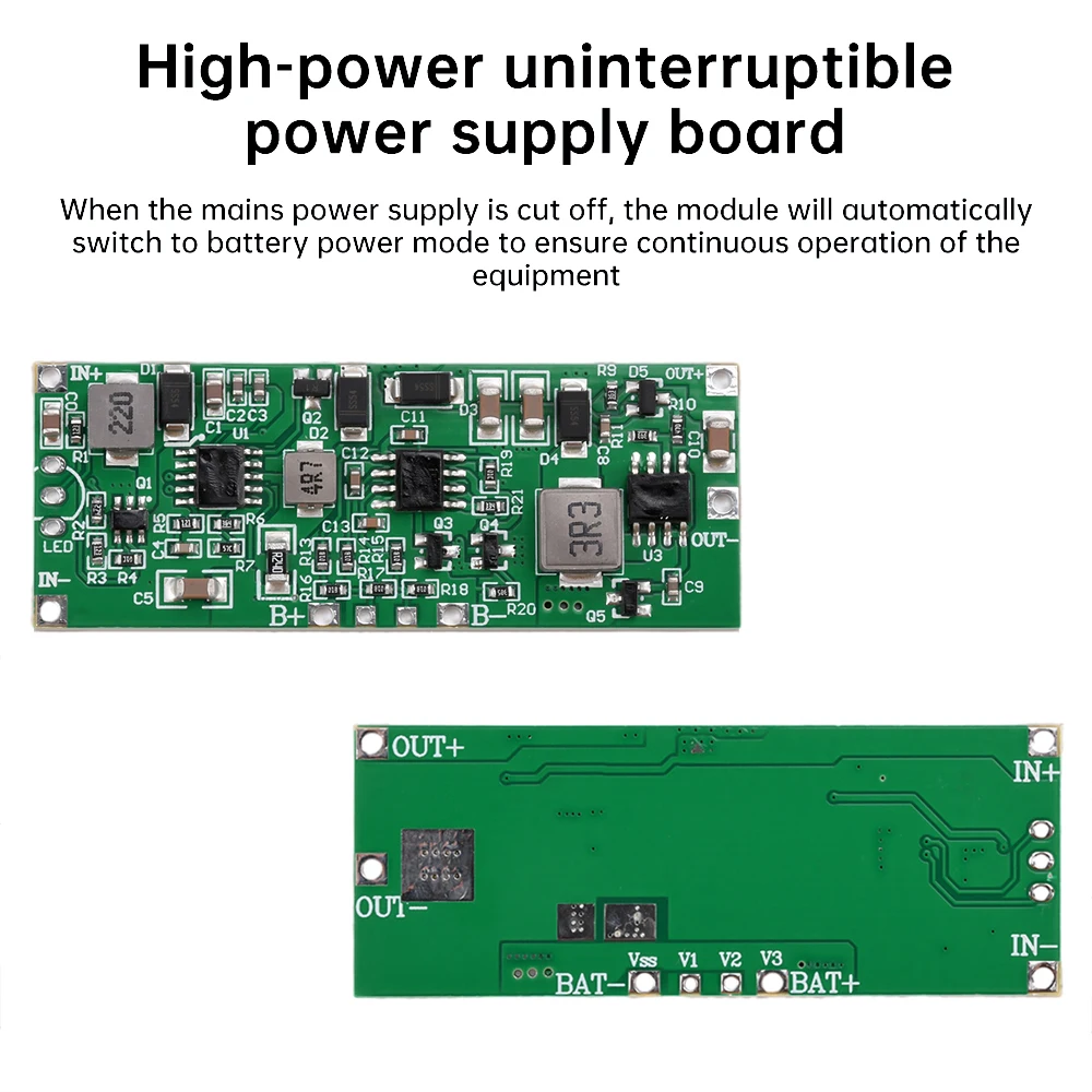 DC 12V 36W 3A Fast Charge Uninterruptible Power Supply  / 3S 18650 Lithium Battery Charger Module UPS Module Automatic Switching