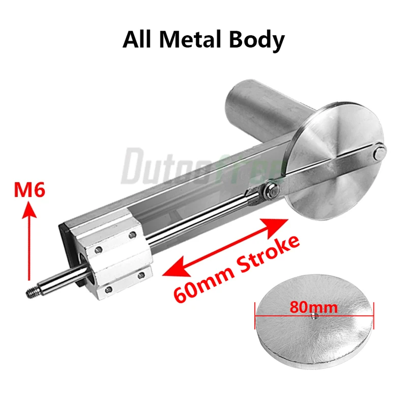 110V/220V Electric Motor Telescopic Linear Actuator Reciprocating Mechanism Stroke 60mm Mini Telescopic Linear Actuator