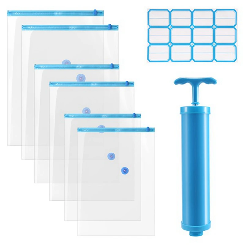 6 Pack Vacuum Storage Bags, Compression for Comforters and Blankets,JAS